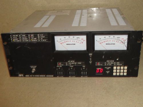 TFT TIME &amp; FREQUENCY TECHNOLOGY MODEL 851 TV STEREO MONITOR -BASEBAND