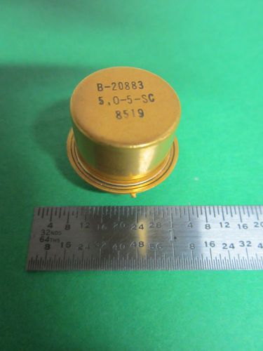 RARE BENDIX QUARTZ RESONATOR GOLD COLD WELDED HC-45 FREQUENCY 5 MHz SC STANDARD