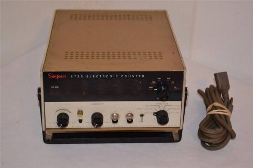 Vintage Simpson 2725 Electronic Frequency Counter   Ham / CB Radio