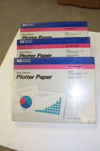 HP 17801P A-size Non Glossy Plotter Paper 250 Sheets - Lot of 3