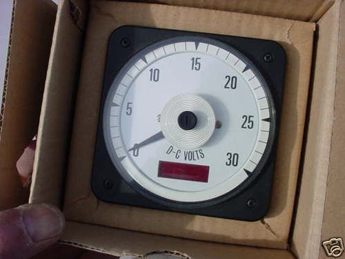 Crompton 0 - 30 vdc panel gauge   077-diva-nlnl-pq for sale