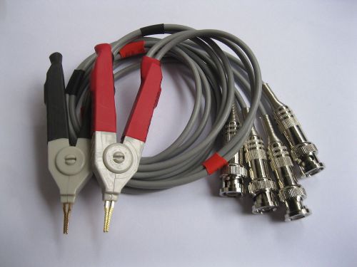 4 set kelvin clip for lcr meter with 4 bnc test wires for sale