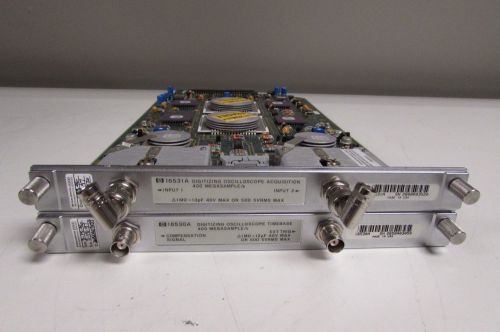 Hp agilent 16530a &amp; 16531a 2-channel 400mg/s oscilloscope logic analyzer modules for sale