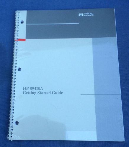 HP 89410a Getting Started Guide 89410-90066