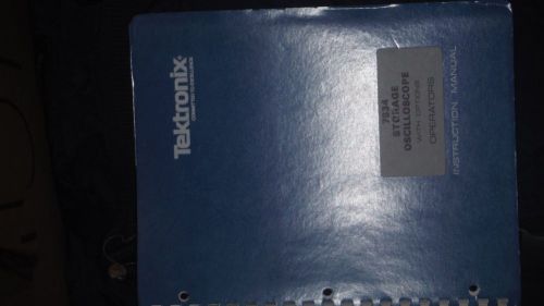 tektronix 7834 storage oscilloscope w/ options operators inst. manual