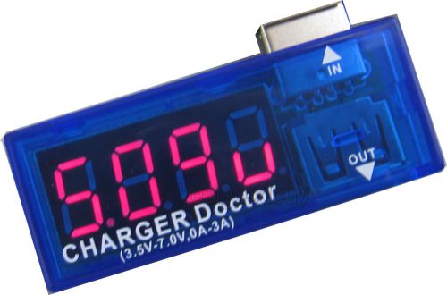 DC3.5-7V/0-3A USB current voltage detector USB voltmeter ammeter volt amp tester