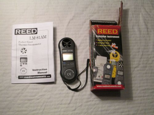 REED LM-81AM Pocket-Sized Thermo-Anemometer