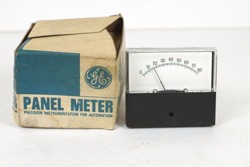 GE General Electric Panel Meter 1MA DC 0-80   50-251-2 NEW IN BOX