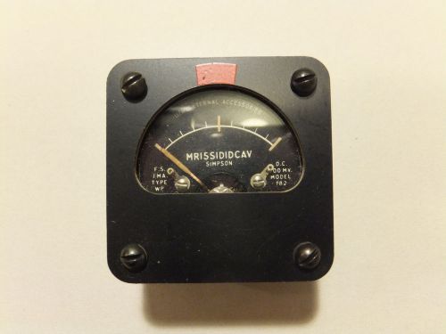 Simpson DC milli-volt meter - model 182
