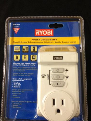 RYOBI POWER USAGE METER--MANAGE POWER USAGE