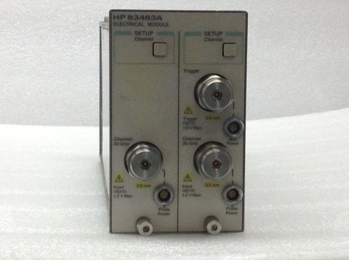 Agilent/HP83483A Dual-Channel 20 GHz Electrical Plug-In Module for the HP 83480A