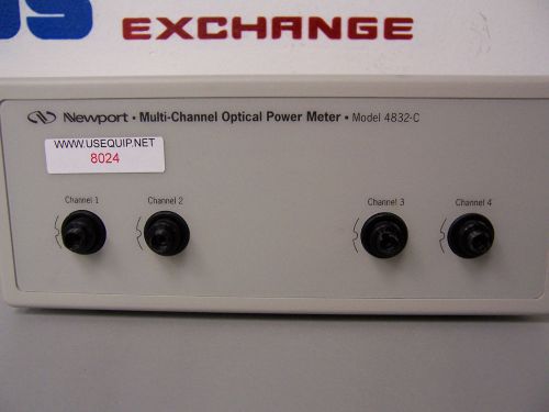 8024 newport 4832-c multi-channel optical power meter for sale