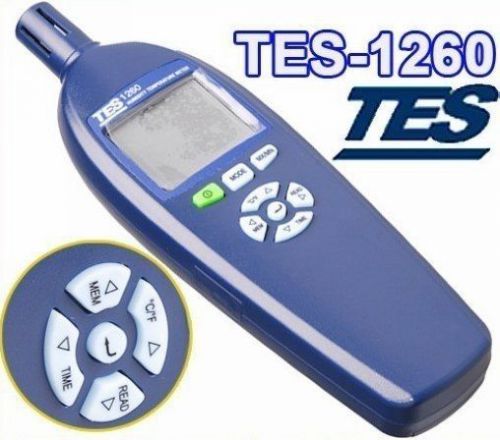 New tes-1260 dual lcd humidity temperature meter tester 1%rh ~ 99%rh -20~ 60?c for sale
