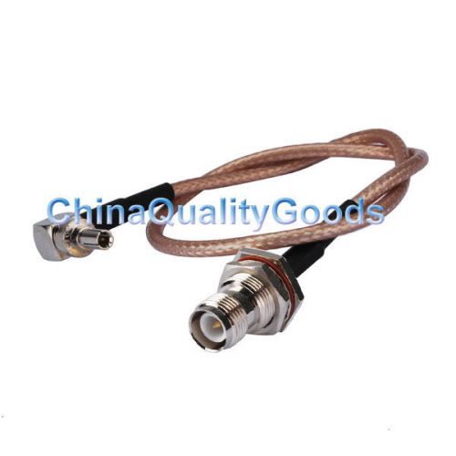2pcs of rp-tnc female with male pin to crc9 male ra connector rg316 cable 15cm for sale