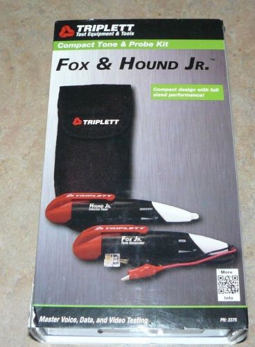 Triplett 3375 fox jr. &amp; hound jr. kit fox &amp; hound compact wire &amp; cable tracer for sale