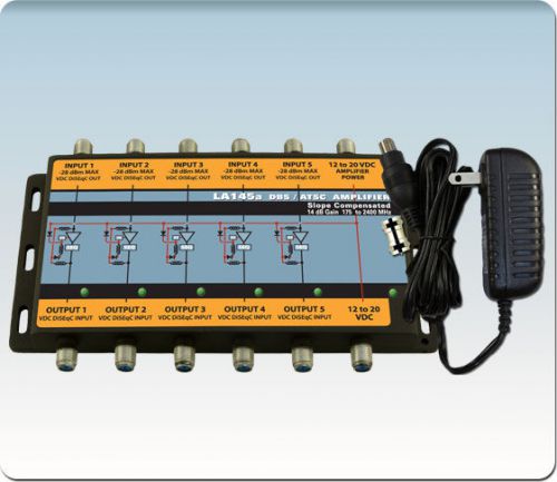 Sonora Design Associates LA145AT Sonora 5 Coax Amplifier. 54 To 2400 Mhz, 14 Db