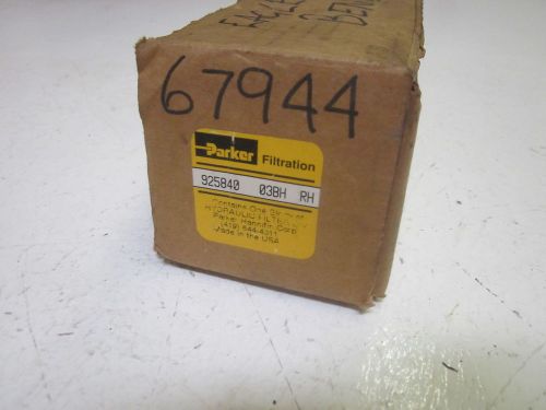 Parker 925840 03bh rh filter *new in a box* for sale