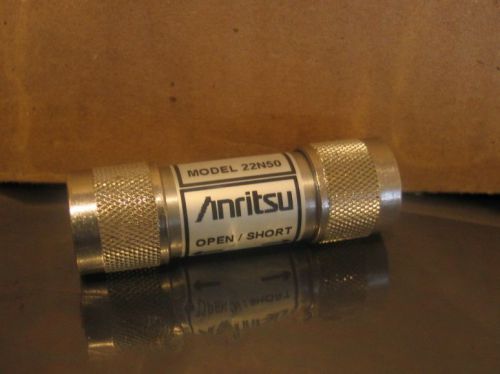 Anritsu 22N50 N Type Male Connectors Open Short Calibration Standard