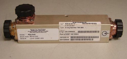 Kathrein 602377 2-way splitter 790-960mhz 50 ohm 100+ watts din-female tested for sale