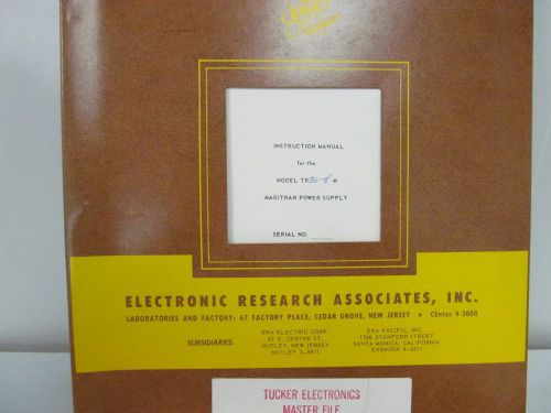 Electronic Research TR36-8MS, TR36-M, TR160-1M, TR300-1M Magitran Bulletins