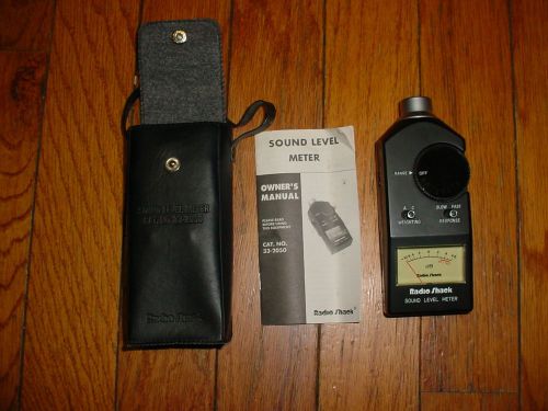 Sound Level Meter  #33-2055 with Case &amp; Manual by Radio Shack