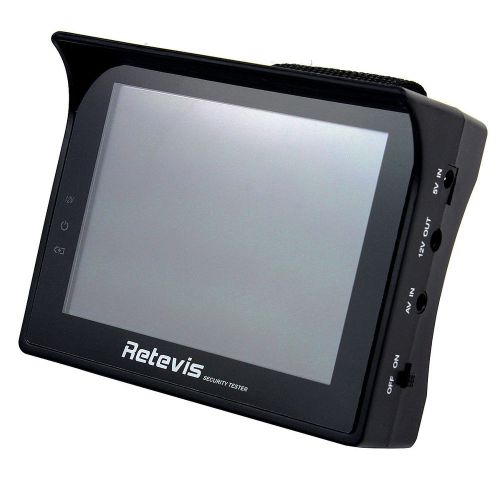 NEW Retevis RT-3501 3.5” TFT 2200mA PAL/NTSC Multifunction Security Tester Black