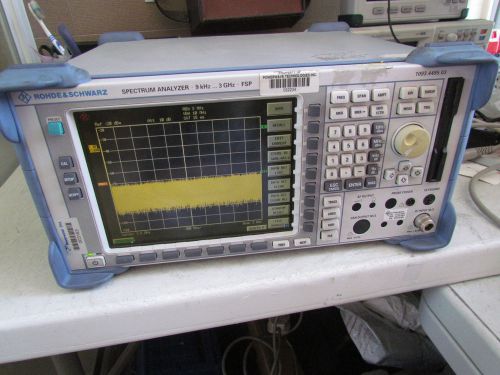 Rohde &amp; Schwarz FSP3 Spectrum Analyzer, 9 kHz - 3 GHz Option B4 R&amp;S FSP