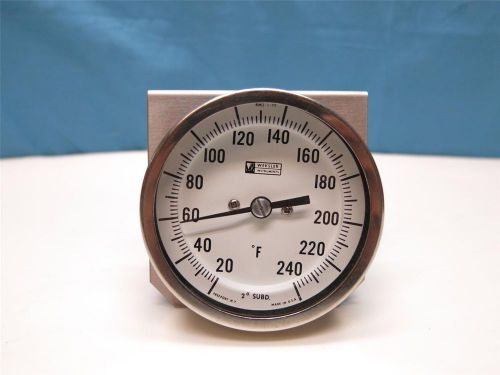 Weksler dial thermometer temperature gauge 0-240 degree f model: 8m2-1-72 for sale