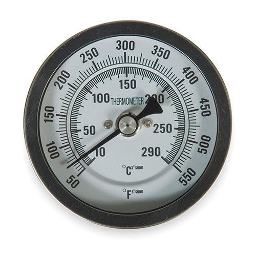 Bimetal thermometer, 5 in dial, 50 to 550f (1nge1) for sale
