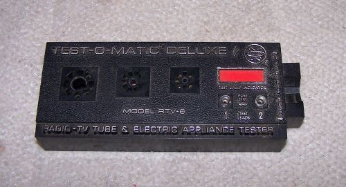 Test-O-Matic Deluxe TUBE TESTER Model RTV-6 by Fedtro