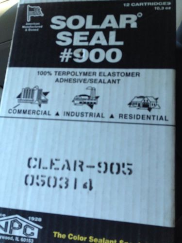 #900 Solar Seal Clear Sealant (case  Of 12 Tubes ) NPC