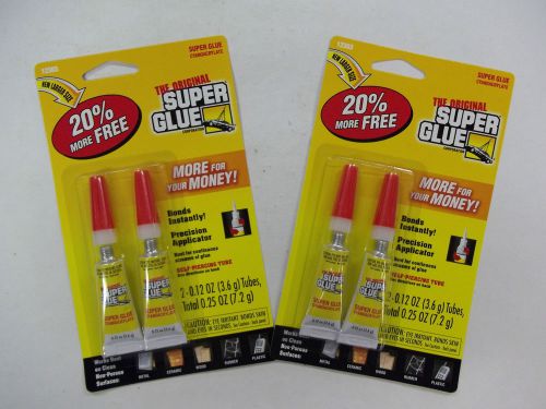 2 - 2 Packs Super Glue Cyanoacrylate New In Sealed Package Free Shipping