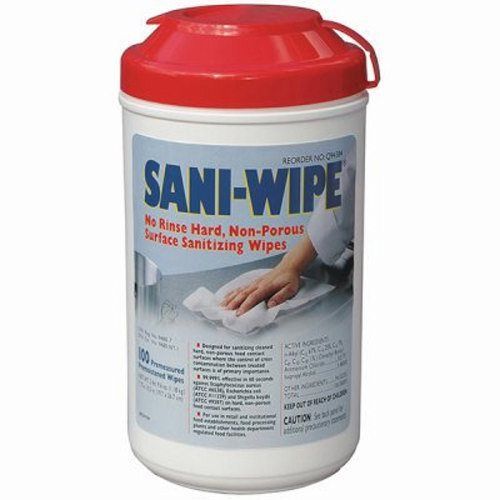 Nice pak sani-wipe surface sanitizing wipes, 6 canisters (nic q94384) for sale
