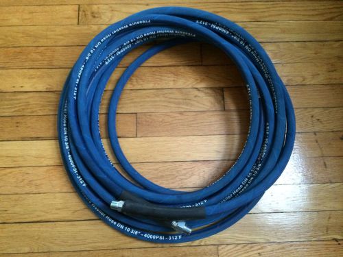 47ft 3/8&#034; 4000psi blue non-marking pressure washer hose for sale
