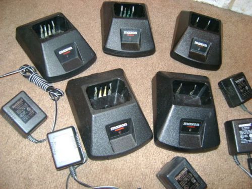 5 Maxon QPA-1135 Drop-In Battery Chargers for Maxon SP-340 &amp; SP-320 Radios