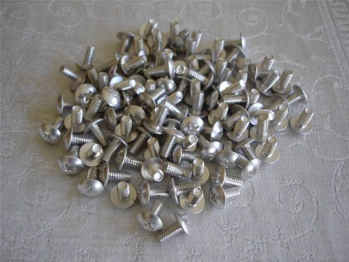 Aluminum pan head bolt ~ 1/2&#034; x 1/4 - 20 - phillips head - lot of 100 for sale