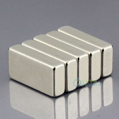 5pcs Strong Power N50 Block Magnets 20 x 10 x 5mm Cuboid Rare Earth Neodymium