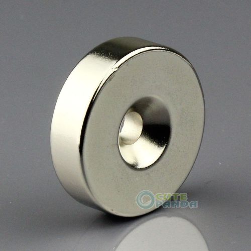 Big Round Ring Loop Counter Sunk Magnet 35 x 10 mm Hole 6mm Rare Earth Neodymium