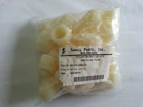 Small Parts Nylon Metric Cap Nut M20 x 2.50P (Pack of 25)