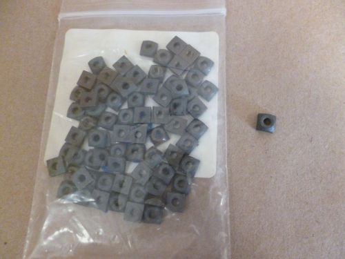 74pcs. square nuts nut #6-32 x 1/8&#034; stainless steel a-286 for sale