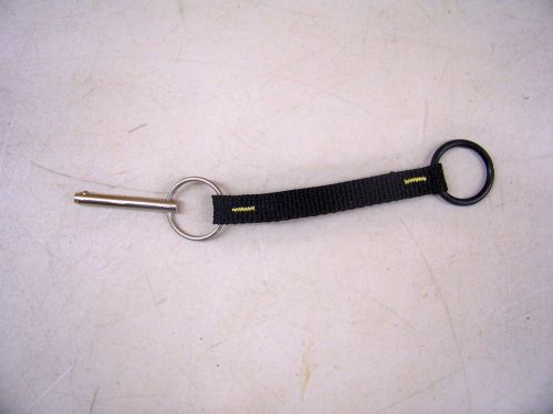 Lot of 10 quick release pins 1/4&#034; x 2&#034; nylon strap rubber pull for sale
