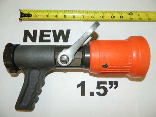 Fire nozzle new 1.5&#034; nh pistol grip elkhart chief 1 1/2 inch nst ns hose 95 gpm for sale
