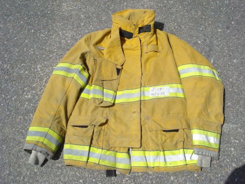 42x32 jacket coat firefighter bunker fire gear globe gx-7 drd...03/08 ...j191 for sale