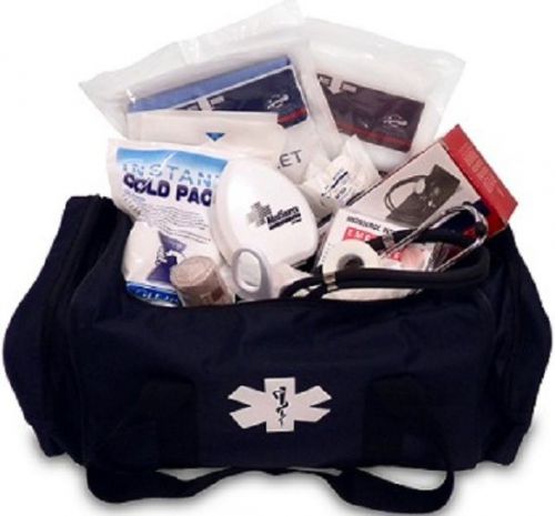 New medsource fully stocked emt paramedic medical attack bag deluxe for sale