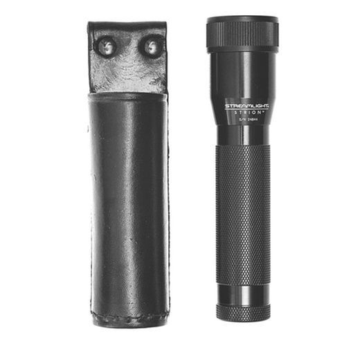 Stallion ion-1 black plain leather nickel hardware steamlight flashlight holder for sale