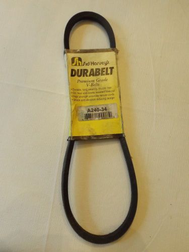 Sid harvey durabelt v-belt a240-34 4l-340 hvac automotive fan blower belt for sale