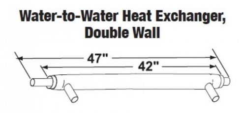 Water-to-Water Heat Exchanger, Double Wall