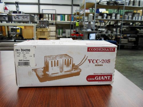 Little giant 554200 vcc-20uls compact condensate removal pump low profile tank for sale