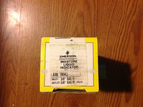 EMERSON MOISTURE LIQUID INDICATOR AM1 1MM3 3/8 INLET AND OUTLET