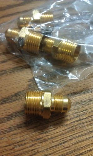 Brass adapter, 3/8&#034; male flare x  1/2&#034; npt male, one for sale